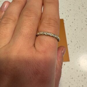 Pandora Silver Beaded Ring